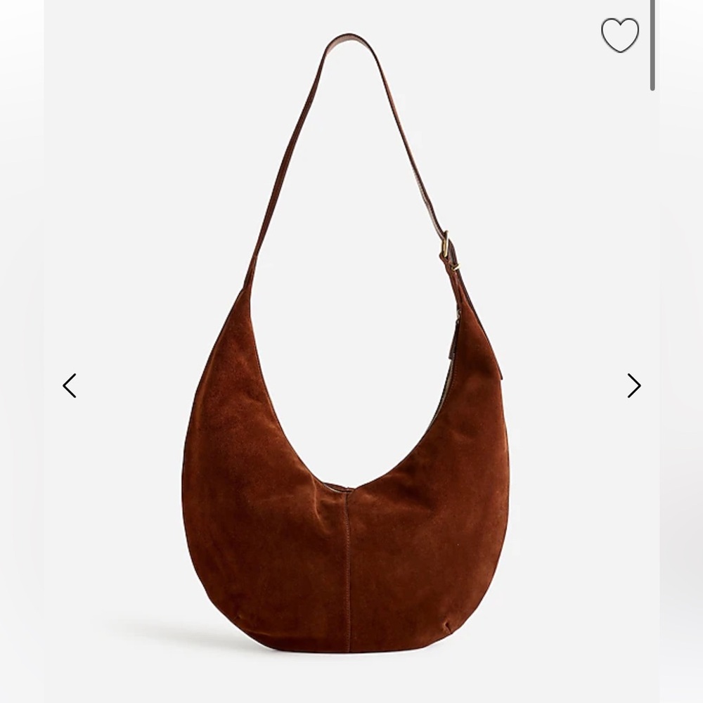 Madewell Essential Curve Shoulder Bag - Brown Suede * Sold out! Like new.